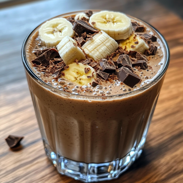 Chocolate Peanut Butter Banana Smoothie