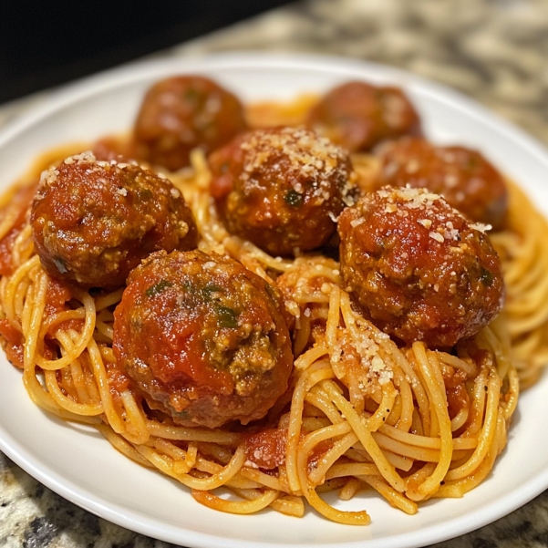 Homemade Spaghetti and Meatballs