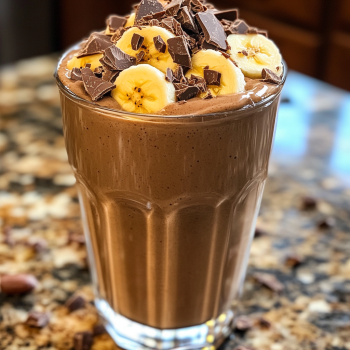 Chocolate Peanut Butter Banana Smoothie