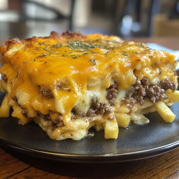 Cheeseburger French Fry Casserole