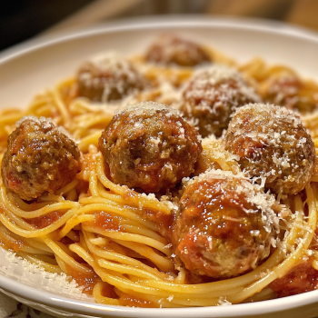 Homemade Spaghetti and Meatballs