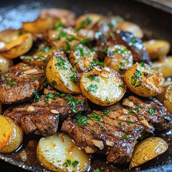 Garlic Butter Steak and Potatoes Skillet