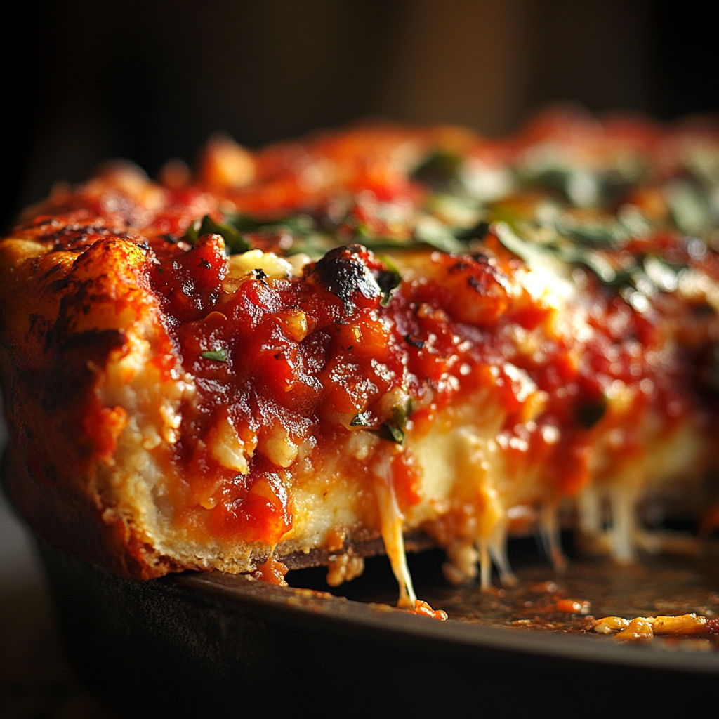 Chicago Deep-Dish Pizza