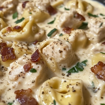 Chicken Alfredo Bacon Tortellini